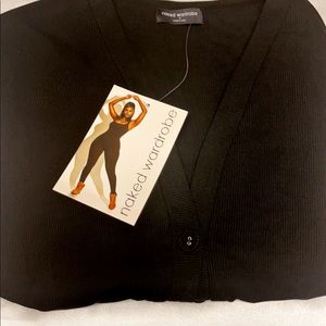 Naked Wardrobe Snatched Cropped Cardigan Shirt